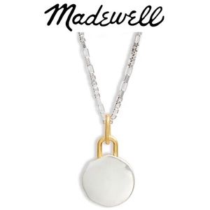 MADEWELL Coin-Pendant Necklaces Two Tone Reversible NWOT